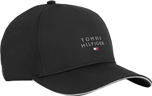 Tommy Hilfiger Męska czapka korporacyjna Business Repreve, czarna, jeden rozmiar, Czarny, Rozmiar uniwersalny