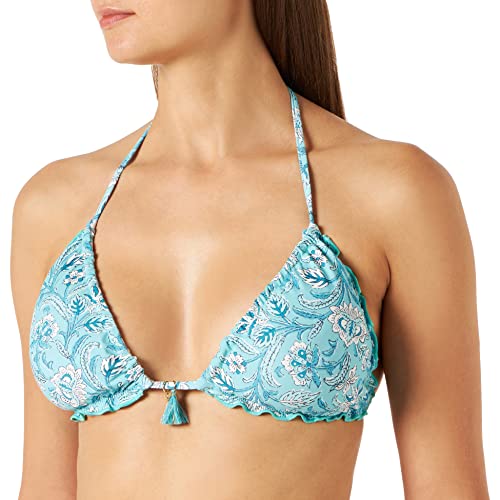 women'secret Damski zebrany zdejmowany biustonosz z podkładką ubieranie lato, zielony nadruk, 32B