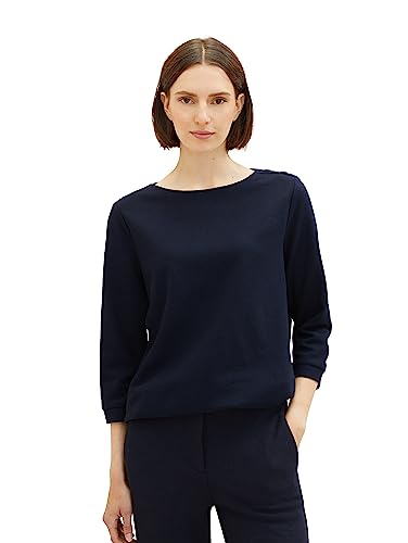 TOM TAILOR Damska koszulka z rękawem 3/4, 10668-sky Captain Blue, 3XL