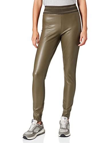 ONLY Damskie legginsy Onlstar Faux Leather Ela Cc PNT, liść winogrona, L Regularny