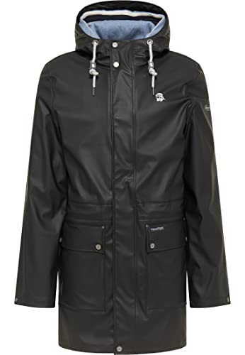 Schmuddelwedda płaszcz przeciwdeszczowy męski 36319132, Czarny, granatowy, melanż, S