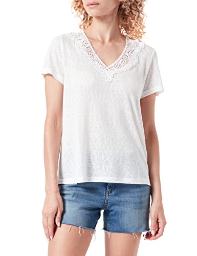 ONLY Koszulka damska Onlnicki S/S z dekoltem w serek Mix Top JRS, Cloud Dancer, S