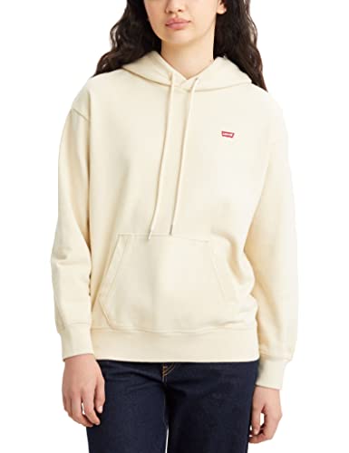 Levi's damska bluza z kapturem non graphics, Standardowa bluza z kapturem Creme Brulee, S