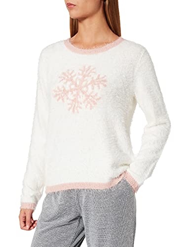 Blue Seven Damski sweter Well Being, białawy, M