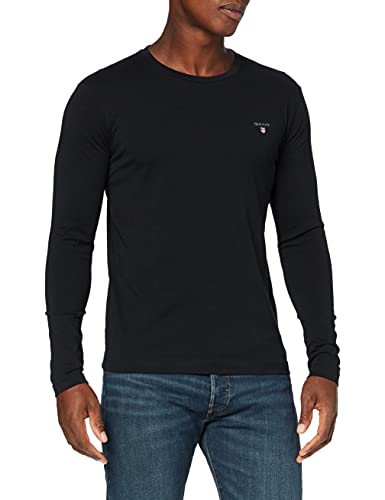 GANT Męska koszulka z długim rękawem SOLID LS T-SHIRT