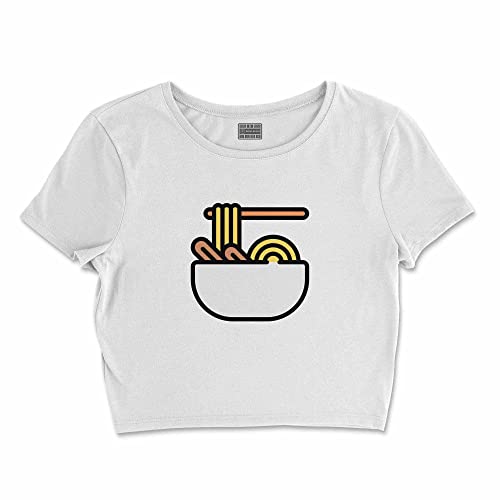 Bona Basics, Damski T-shirt basic, z nadrukiem cyfrowym, 100 bawełny, biały, swobodny, damski top, rozmiar: M, biały, M