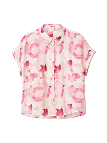 TOM TAILOR Damska 1036691 bluzka, 31803-Pink Shapes Design, 44, 31803 – wzór w różowych kształtach, 44