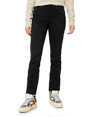 Cecil Damskie spodnie dżinsowe B375281, Basic Black wash, W28/L30 (5 sztuk), Basic Black Wash, 28W / 30L