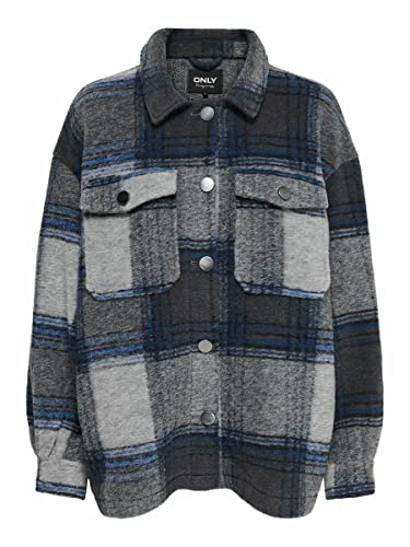 ONLY Onlandrea Shacket Cc OTW kurtka damska, Blue Graphite, XL