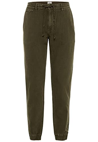 camel active Spodnie męskie w luźnym stylu, brązowy (Olive Brown), 38W / 34L