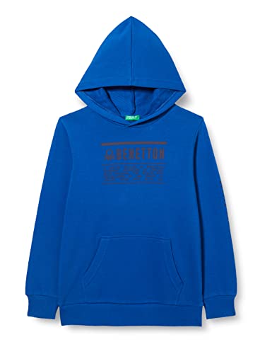 United Colors of Benetton Chłopięca bluza z kapturem z długim rękawem, Blueta 07v, 140