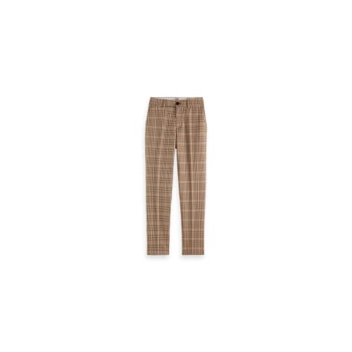 Scotch & Soda Damskie spodnie Lowry-Mid Rise Slim Trousers in Yarn Dye Check, Combo X 0603, 27W