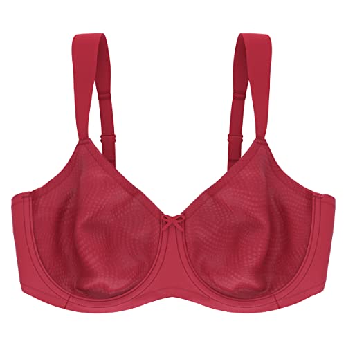 Triumph Essential Minimizer W X Biustonosz minimizer Kobiety, Deep Crimson 90D