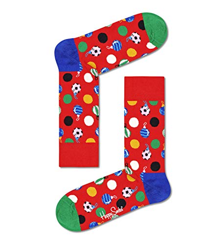 Happy Socks Baubles Sock, Skarpety dla kobiet i mężczyzn, Zielony-Niebieski-Pomarańczowy-Biały-Rosa (36-40)