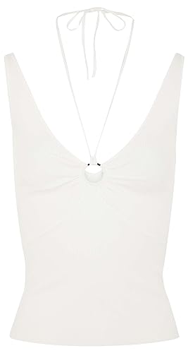 Morgan damski sweter MSTEFI Ecru TM, Off White, M