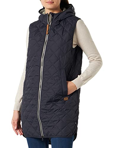 Camel Active Womenswear Kamizelka damska, 360210/1F41, niebieska (Night Blue), 34 (DE), niebieski (Night Blue), 34