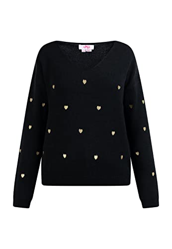LIBBI Damski sweter z dzianiny 12425412-LI01, czarny, XS/S, czarny, XS-S