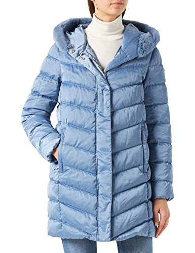 Geox Damski płaszcz w stylu Chloo, Stonewash, 52