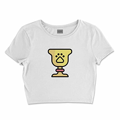 Bona Basics, Damski T-shirt basic, z nadrukiem cyfrowym, 100 bawełny, biały, swobodny, damski top, rozmiar: S, biały, S