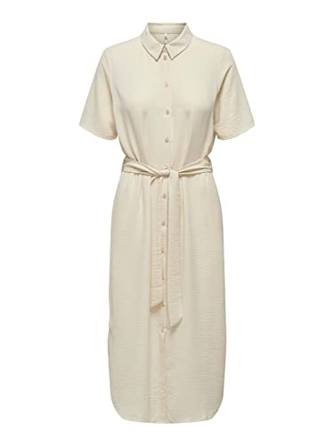 Bestseller A/S JDYRACHEL S/S sukienka midi WVN, Sandshell, S