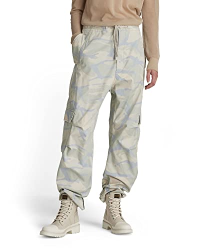 G-STAR RAW Damskie spodnie Summer Snow Cargo, Multicolor (Whitebait Woodland Camo C318-d213), 24W (Regularny)