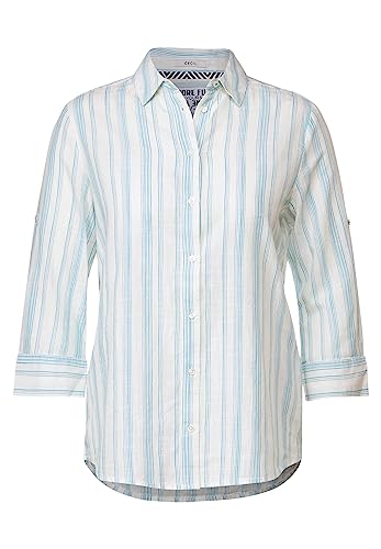 Cecil Damska bluzka koszulowa w paski, Adriatic Blue, XXL