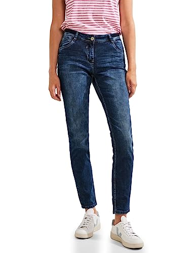 Cecil Damskie spodnie jeansowe Loose, Authentic Mid Blue Wash, 28W / 32L