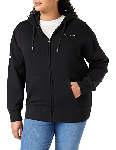 Champion Damska bluza z kapturem American Classics Oversize Full Zip, czarny, XS