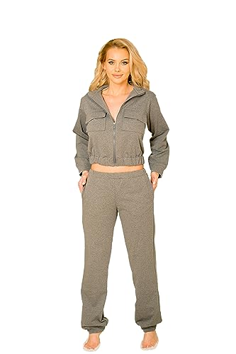 Kalimo Damska bluza Santiago – szara – S Soft Touch Cotton, szary, S