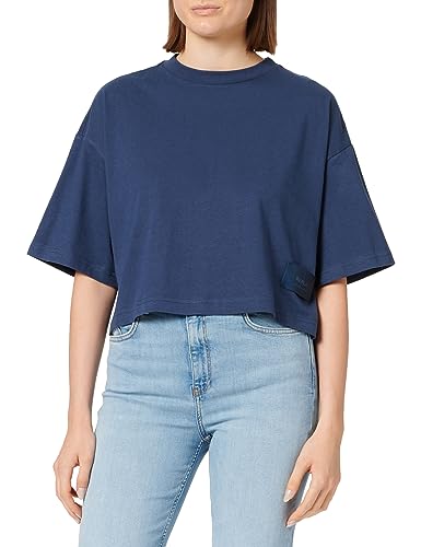 Replay damska koszulka cropped, 908 Dark Blue, L