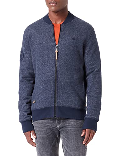 camel active Męska kurtka z dzianiny 409425/8W09, Denim Blue, M