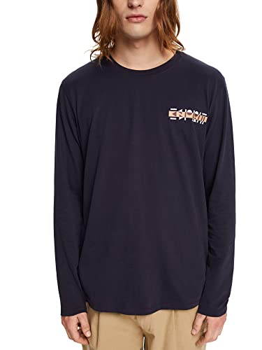ESPRIT Męski t-shirt 112EE2K308, 400/NAVY, M