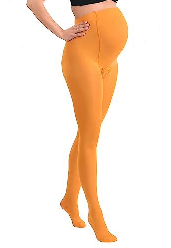 MAMSY Damskie legginsy 60den, żółty, XXL