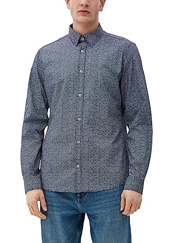 s.Oliver Koszula męska z długim rękawem, niebieski, 3XL