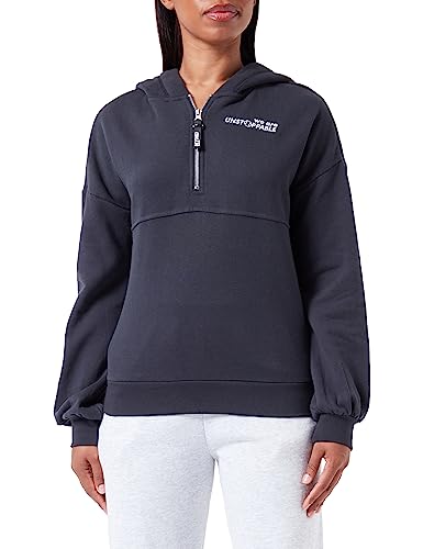 libbi Damska bluza z kapturem 23930103, granatowa, XL, ciemnogranatowy, XL