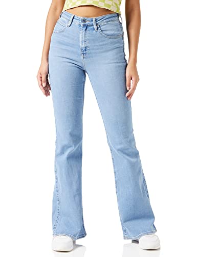 Lee Flare Body Optix Dżinsy damskie, Niebieski (Brighton Rock Bc), 31W / 33L
