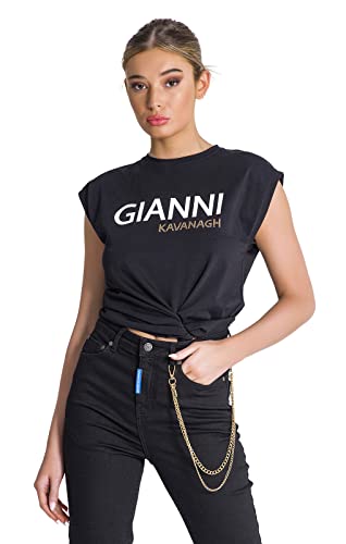 Gianni Kavanagh Damska kamizelka Black Gianni Top, czarny, M