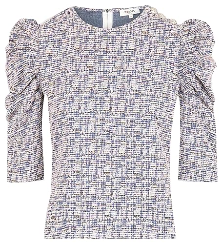 Morgan Damska koszulka z rękawem 3/4 marszczonym TISABEL Multico TS, Multico, S