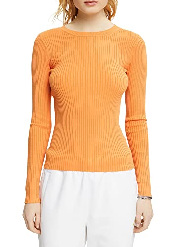 ESPRIT Damski sweter 013EE1I324, 830/GOLDEN ORANGE, L, 830 / złoty pomarańczowy, L