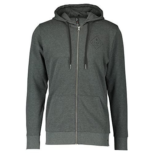 Scott Męska kurtka z kapturem MS Casual LS Bluza, Dark Grey Melange, L, Dark Grey Melange, L
