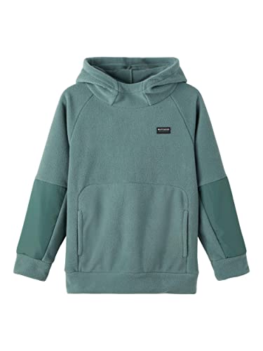 NAME IT Bluza chłopięca Nkmosasso Ls Teddy Sweat Wh Bru, Balsam Green, 116