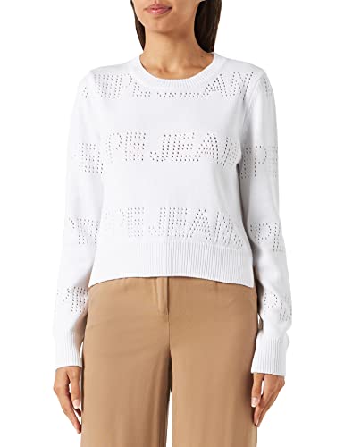 Pepe Jeans Damski sweter Tierney, biały, L, biały, L