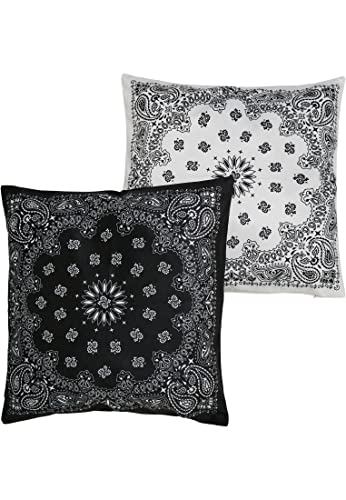 Urban Classics Unisex Bandana Print Cushion Set opaska na czoło, czarno-biała, jeden rozmiar