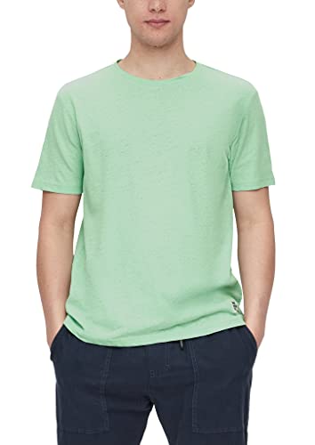Q/S by s.Oliver Męski T-shirt z krótkim rękawem, zielony, XS