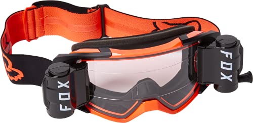 FOX Vue Stray Roll-Off/Tear-Off Zestaw gogli Motocross Czarny/pomarańczowy