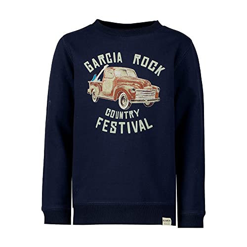 Garcia Kids Chłopięca bluza dresowa, Dark Moon, 128/134