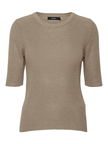 VERO MODA Sweter damski, silver mink, XL