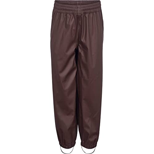 Müsli by Green Cotton Chłopięce spodnie rainwear, kawowe, 128