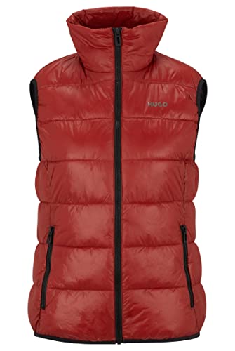 HUGO Kamizelka damska, ciemnoczerwony, S