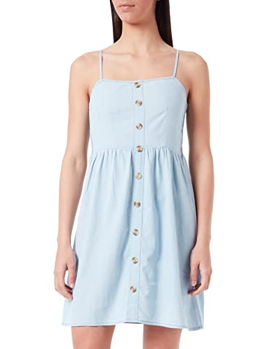 ONLY Damska sukienka Onlshea Life Sl Smock DNM Dress Qyt, jasnoniebieski (light blue denim), S